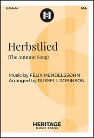 Herbstlied SSA choral sheet music cover Thumbnail